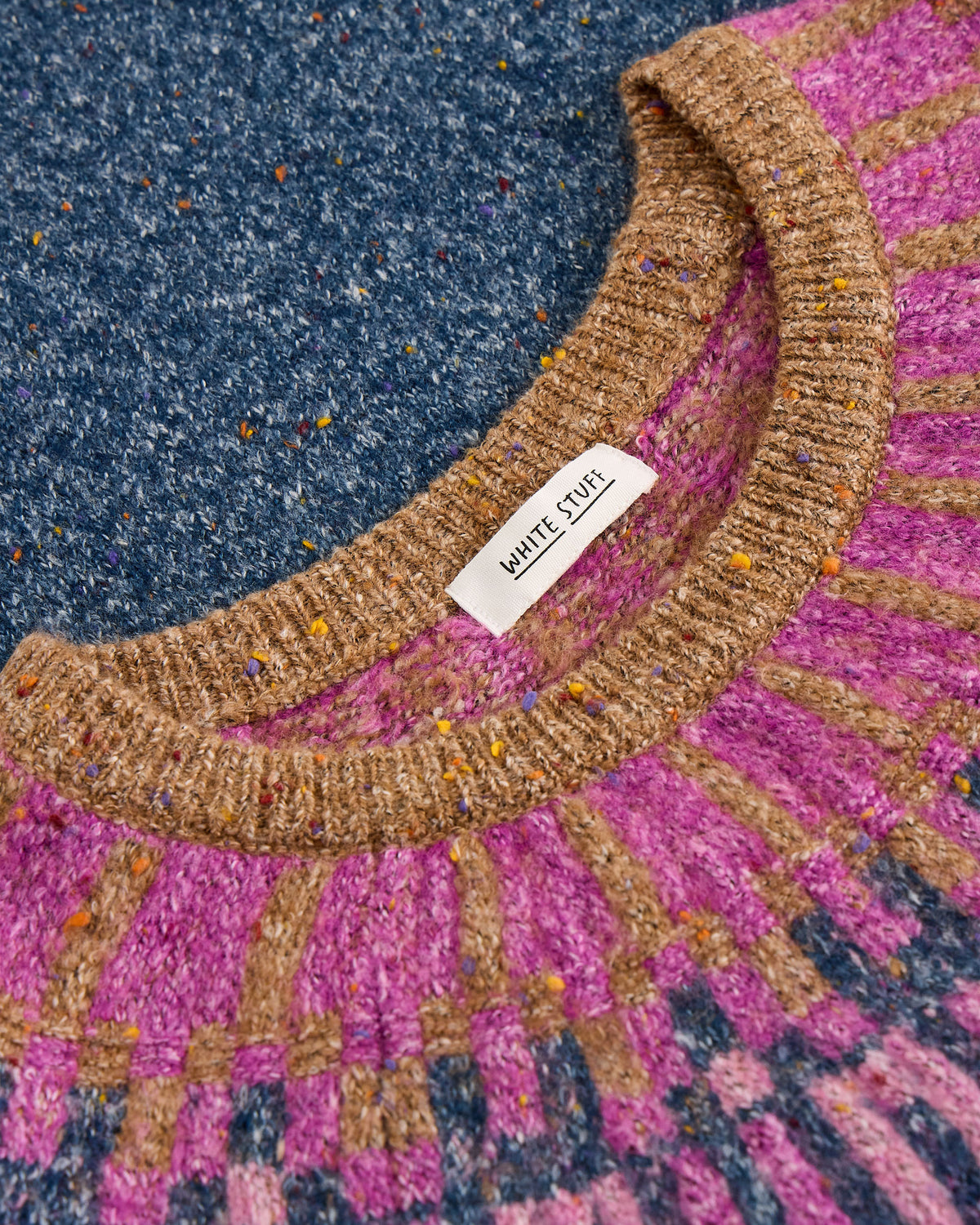 Talia Fairisle Jumper - Teal Multi