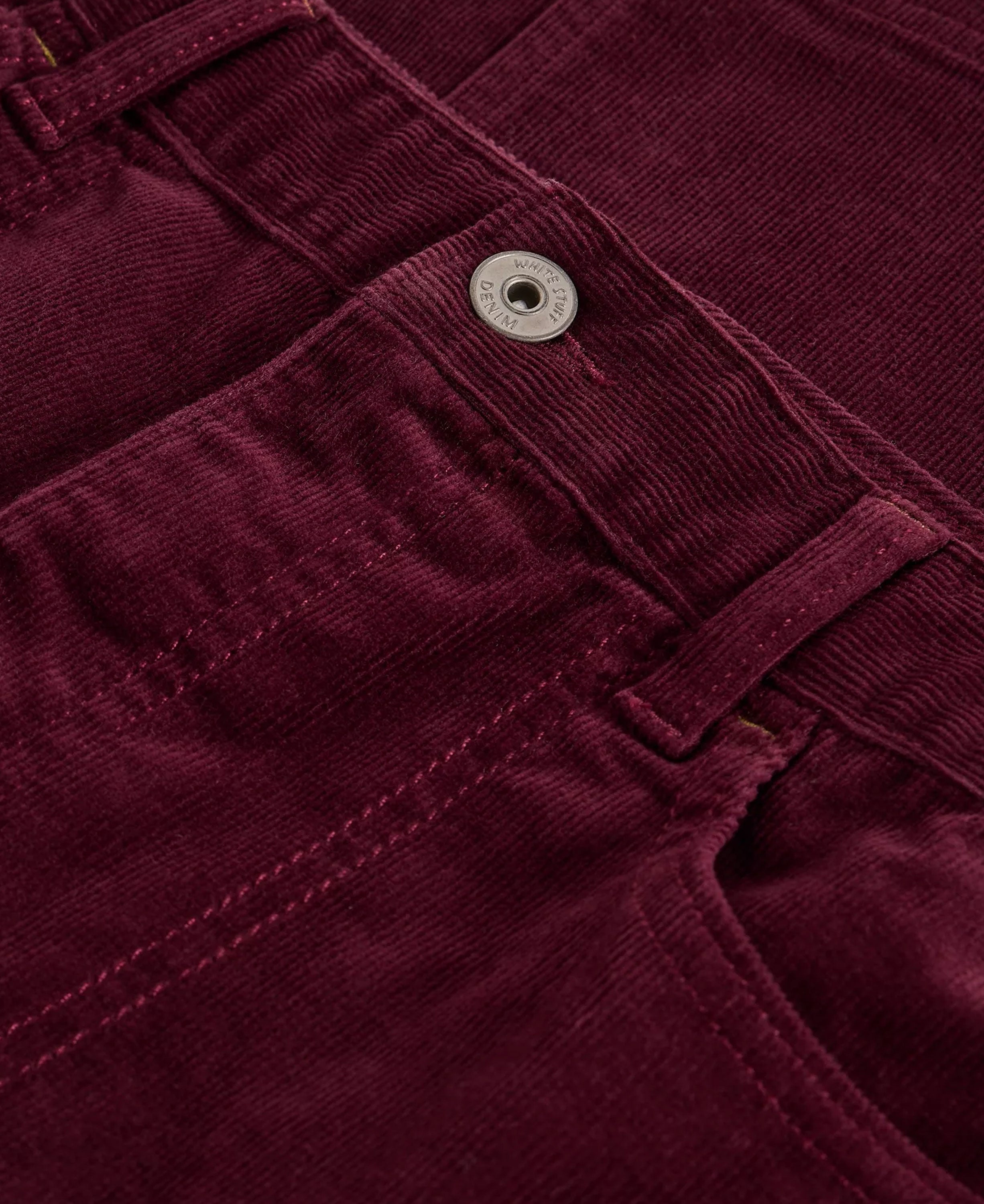 Tia Cord Skirt - Dark Plum