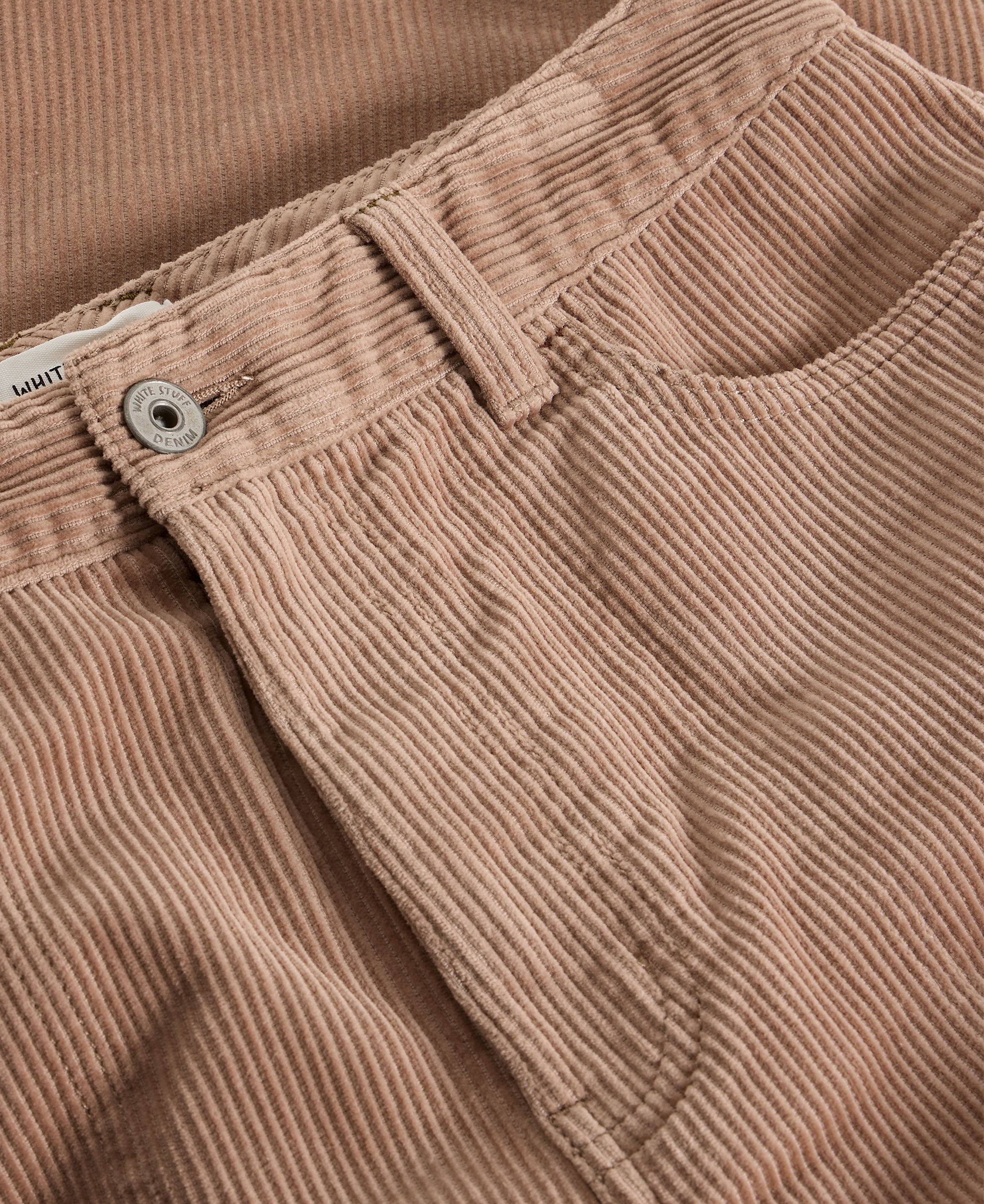 Tia Cord Wide Leg Crop - Light Natural