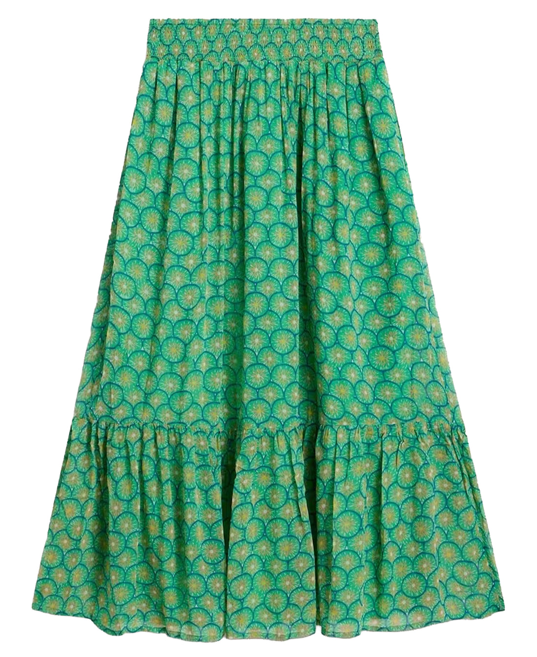 Yuri Maxi Skirt - Green Print