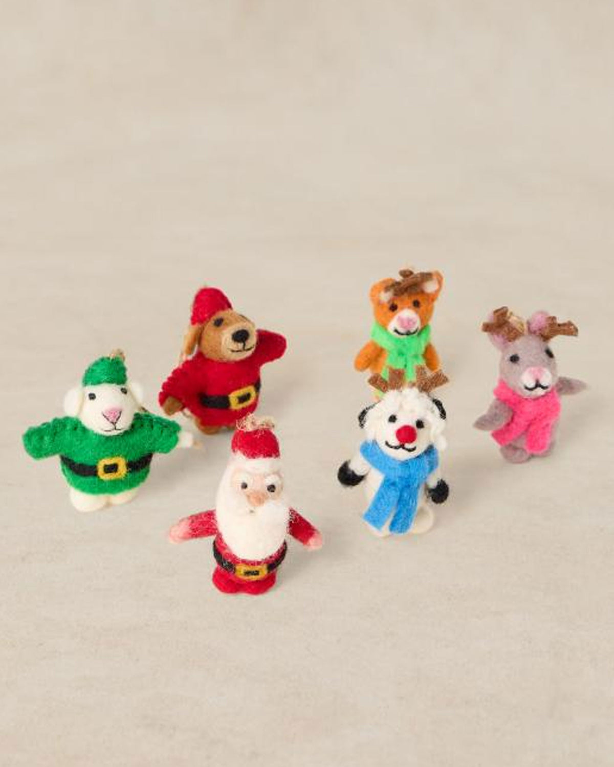Santa And Friends Egg Box - Red Multi