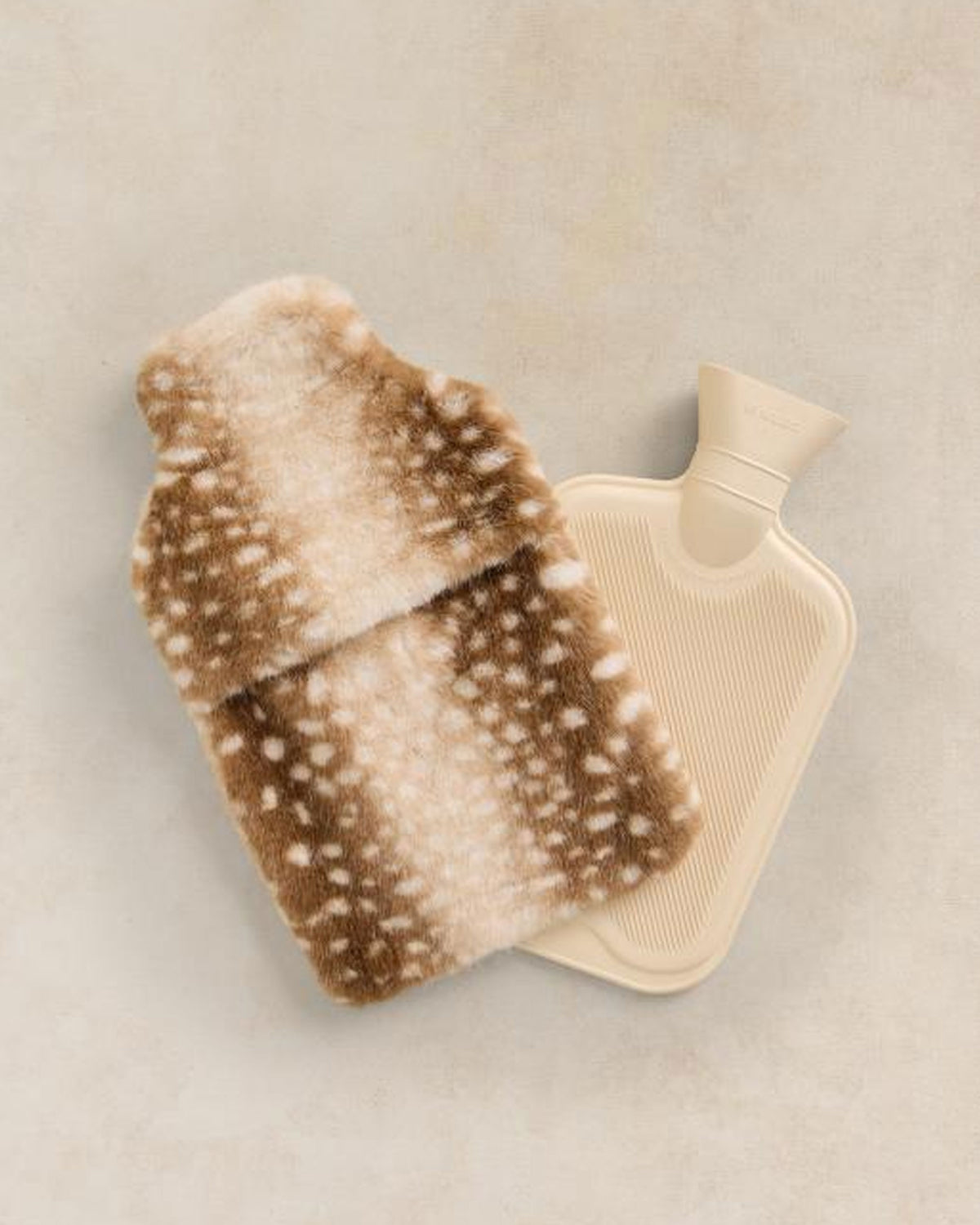 Faux Fux Hot Water Bottle - Natural