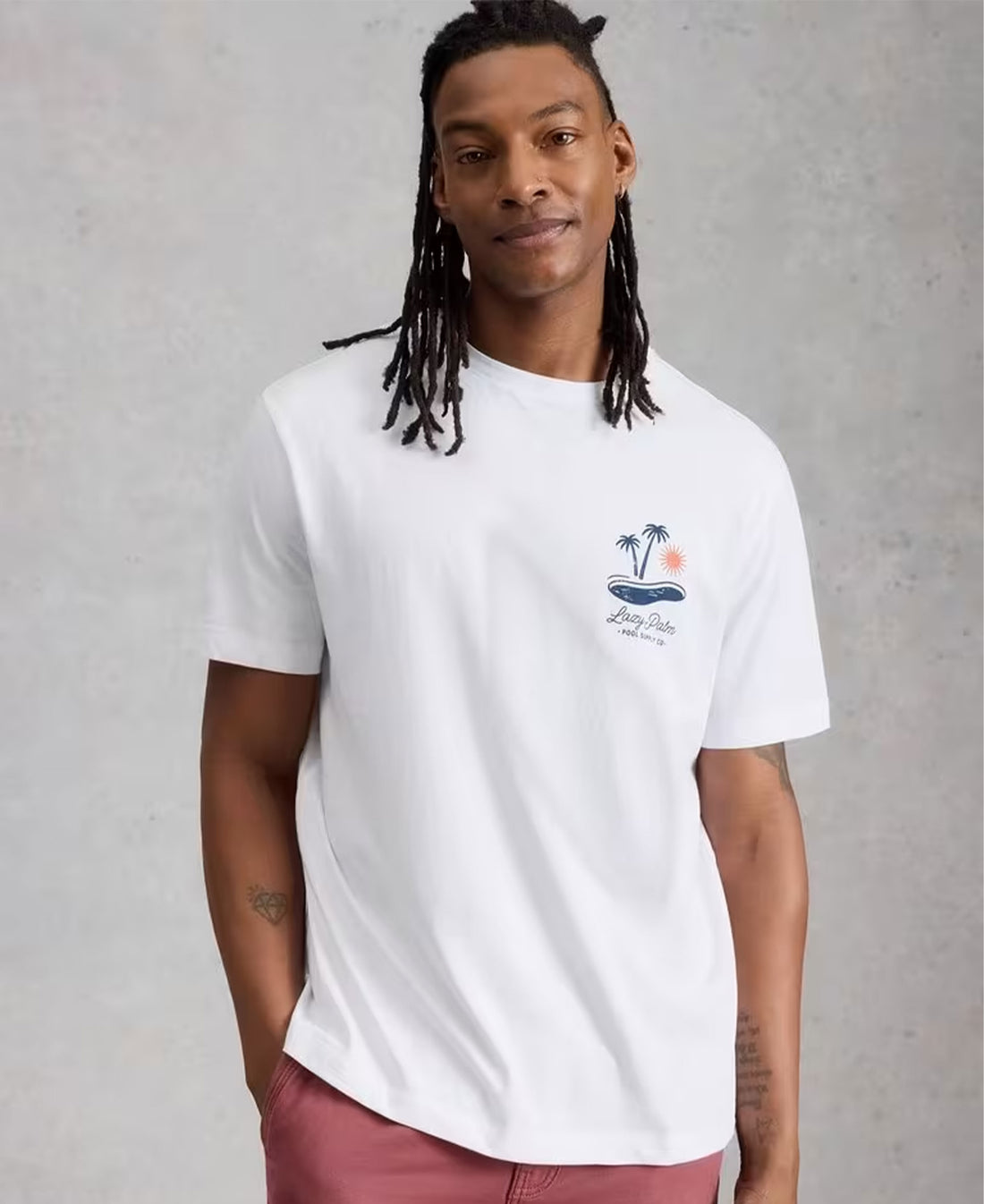 Horsham Pool Side Graphic Tee - White Pr