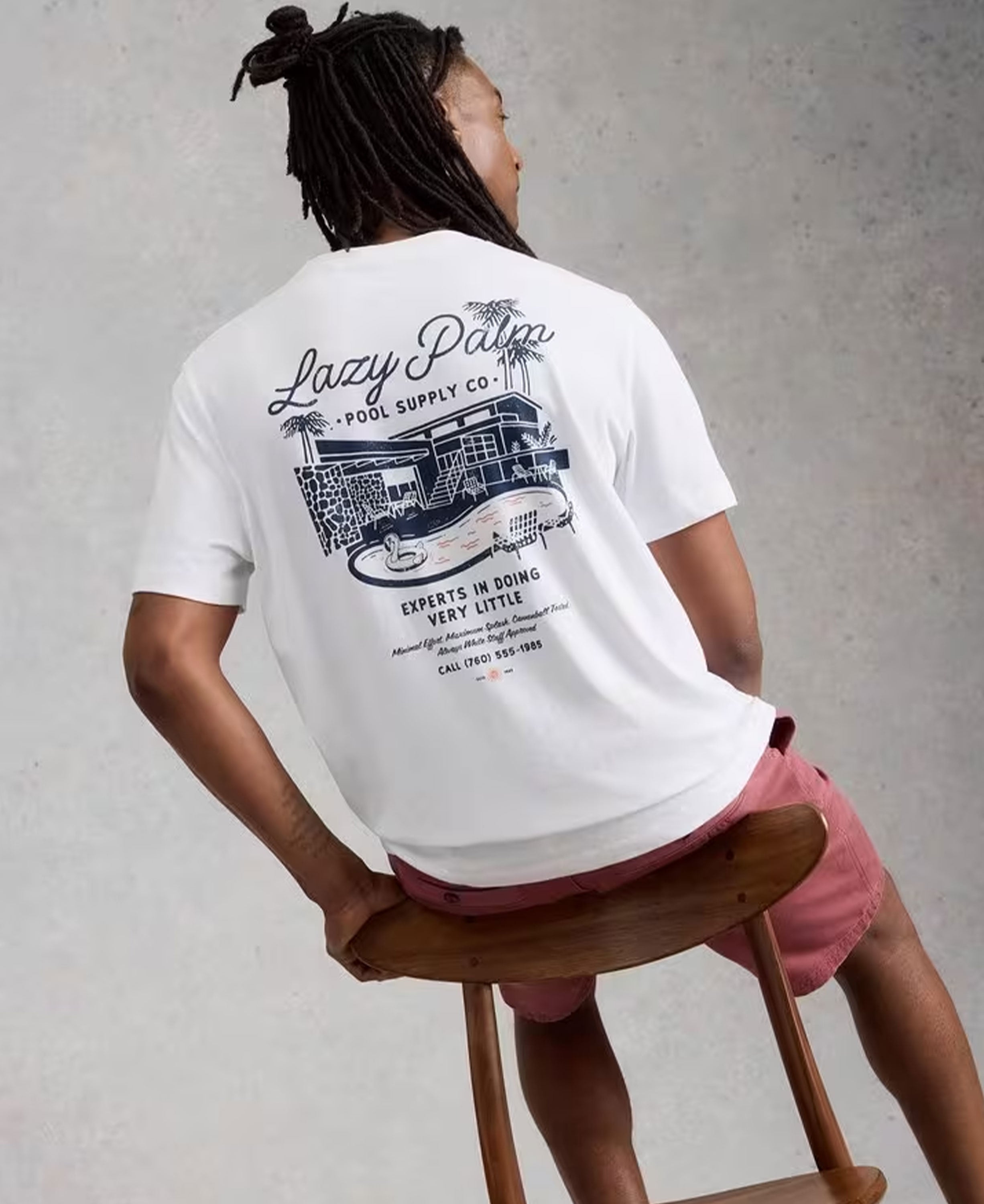 Horsham Pool Side Graphic Tee - White Pr