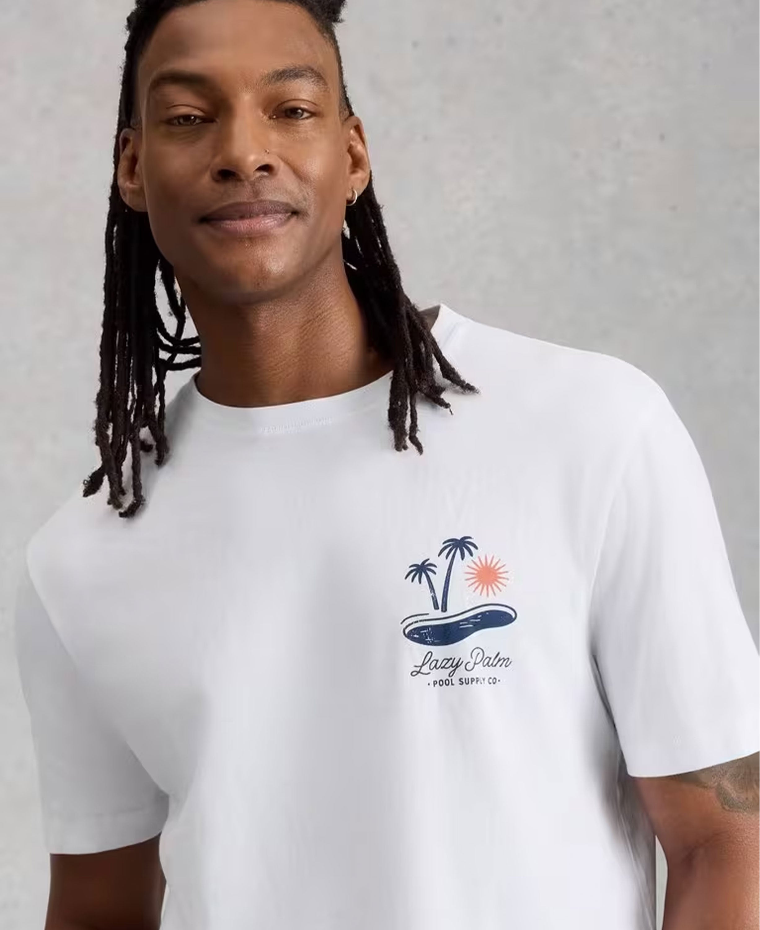 Horsham Pool Side Graphic Tee - White Pr