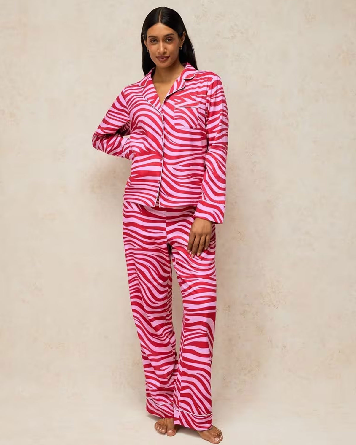 Nina Pj Bottom - Pink Print