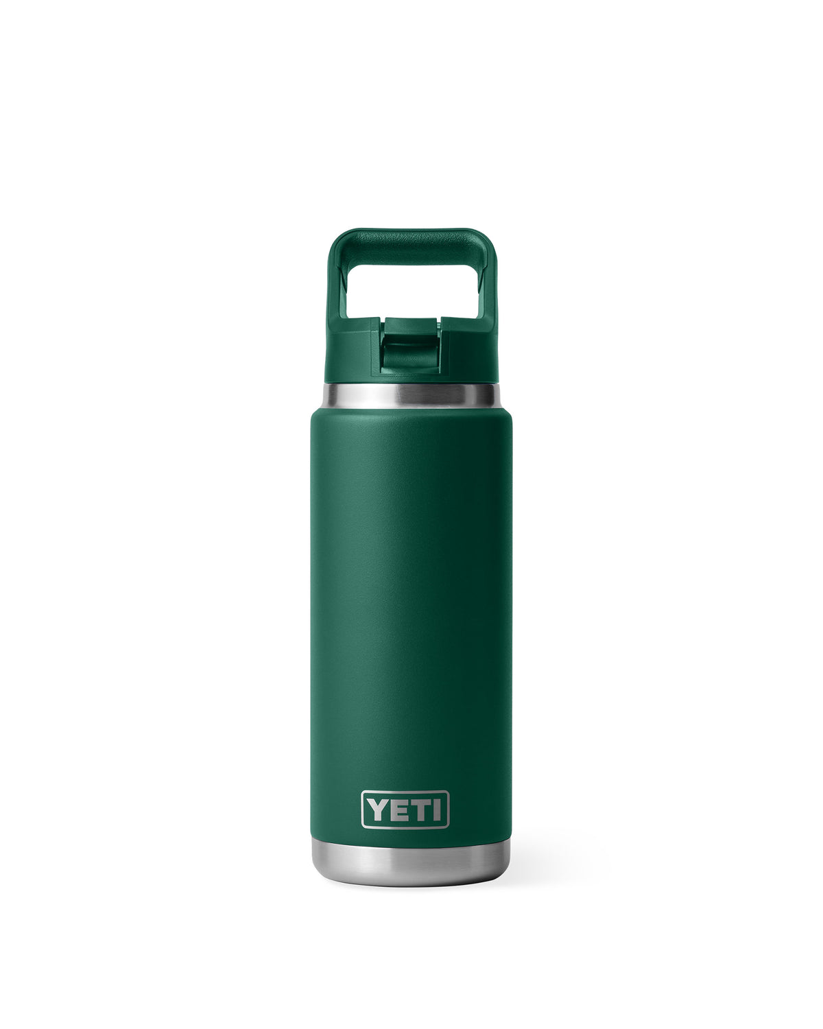Rambler 26oz Straw Bottle - Black Forest Green