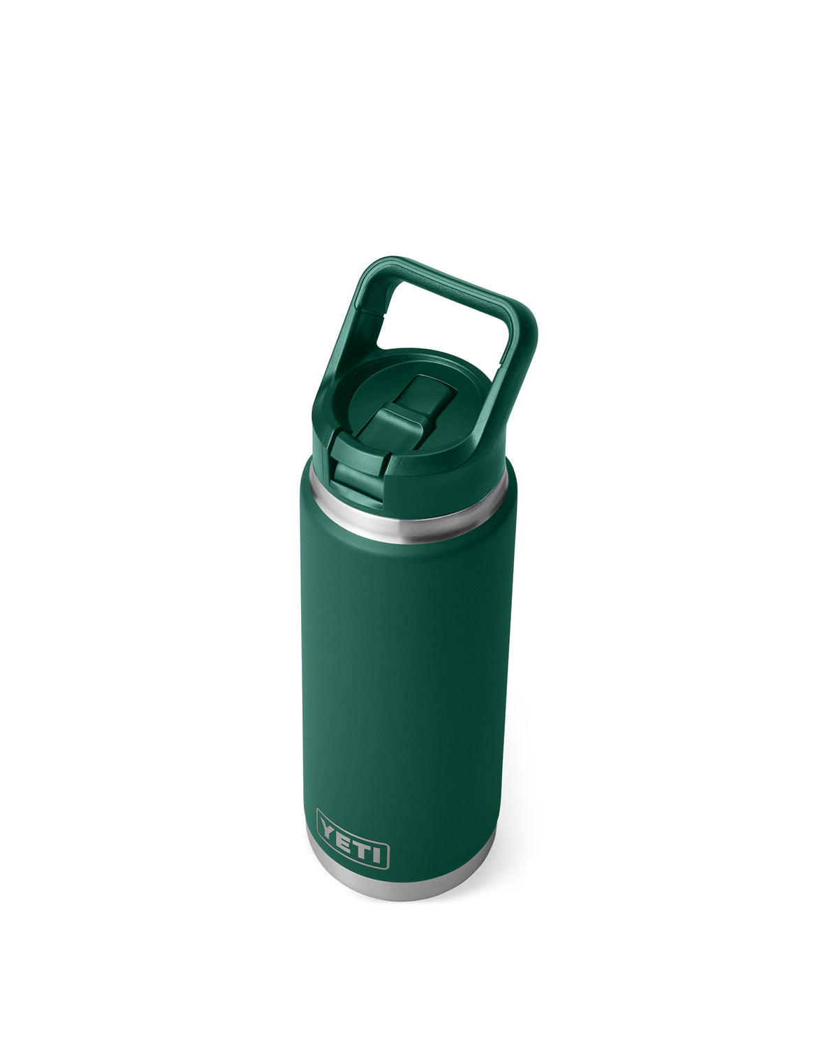 Rambler 26oz Straw Bottle - Black Forest Green