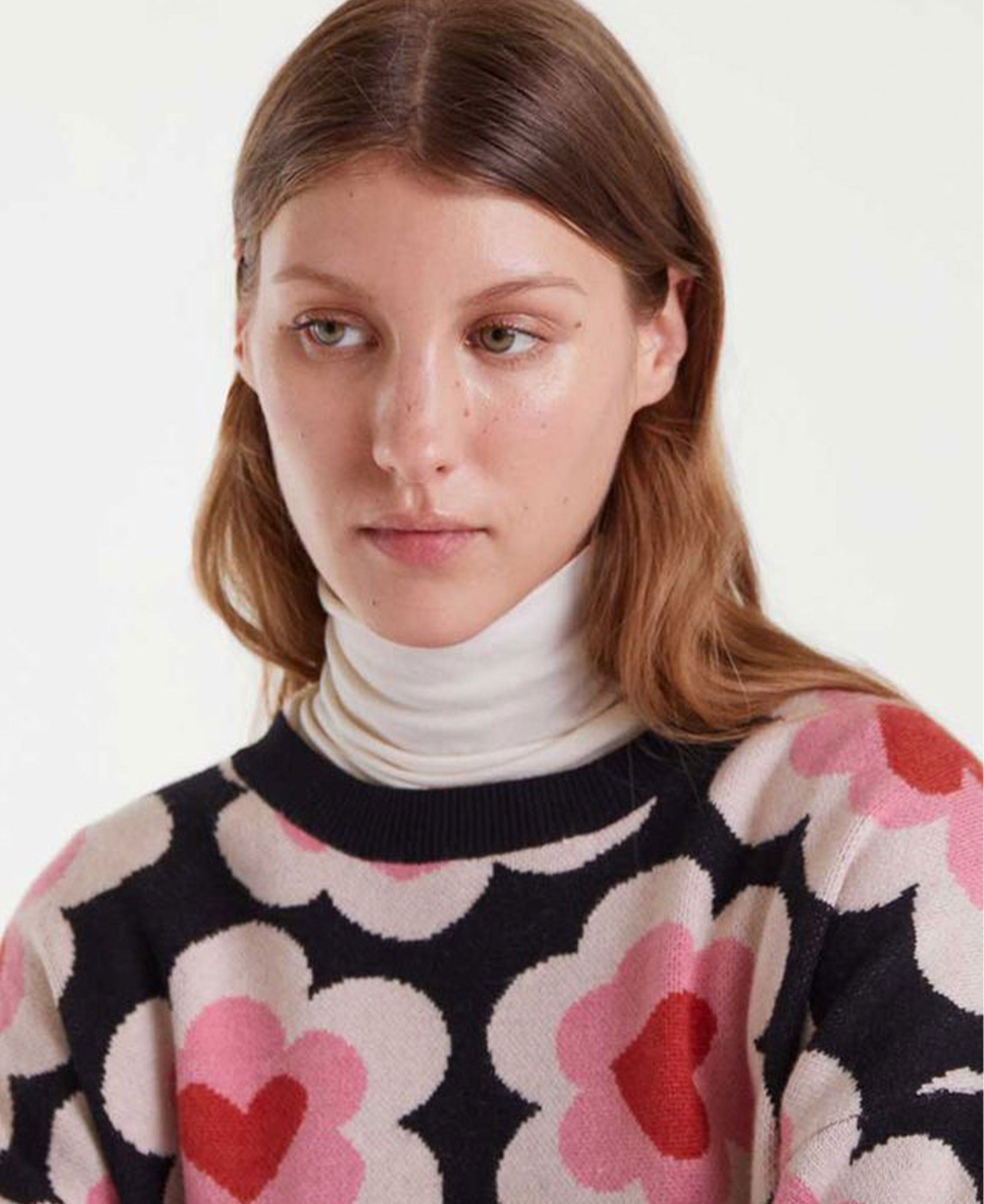 Jacquard Jumper - Conversational Print