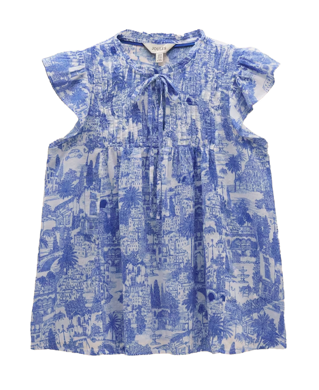 Nolan Blouse - Blue Toile
