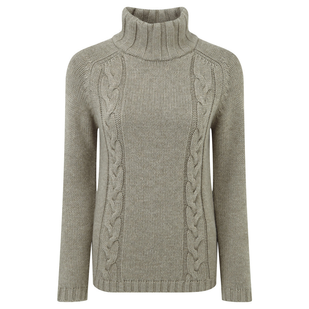 Merino Roll Neck - Mink