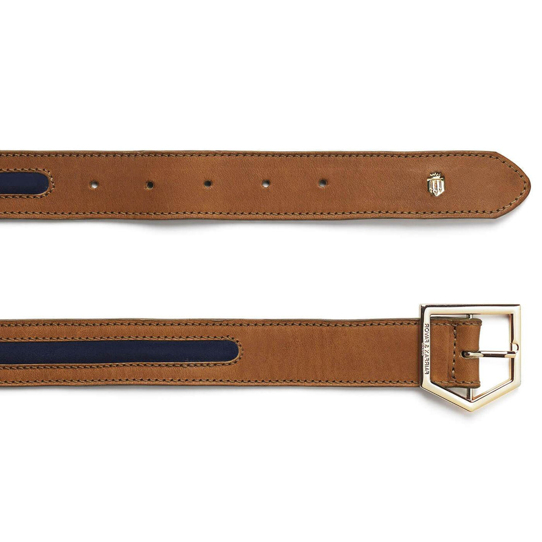 Hampton Belt - Tan/Navy