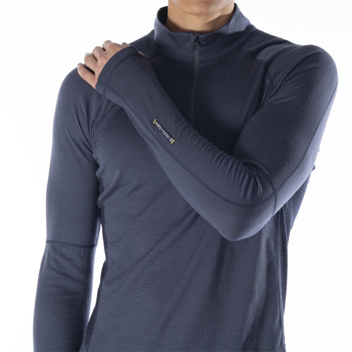 Boulder 125 1/4 Zip Baselayer - Dusk Blue/Black