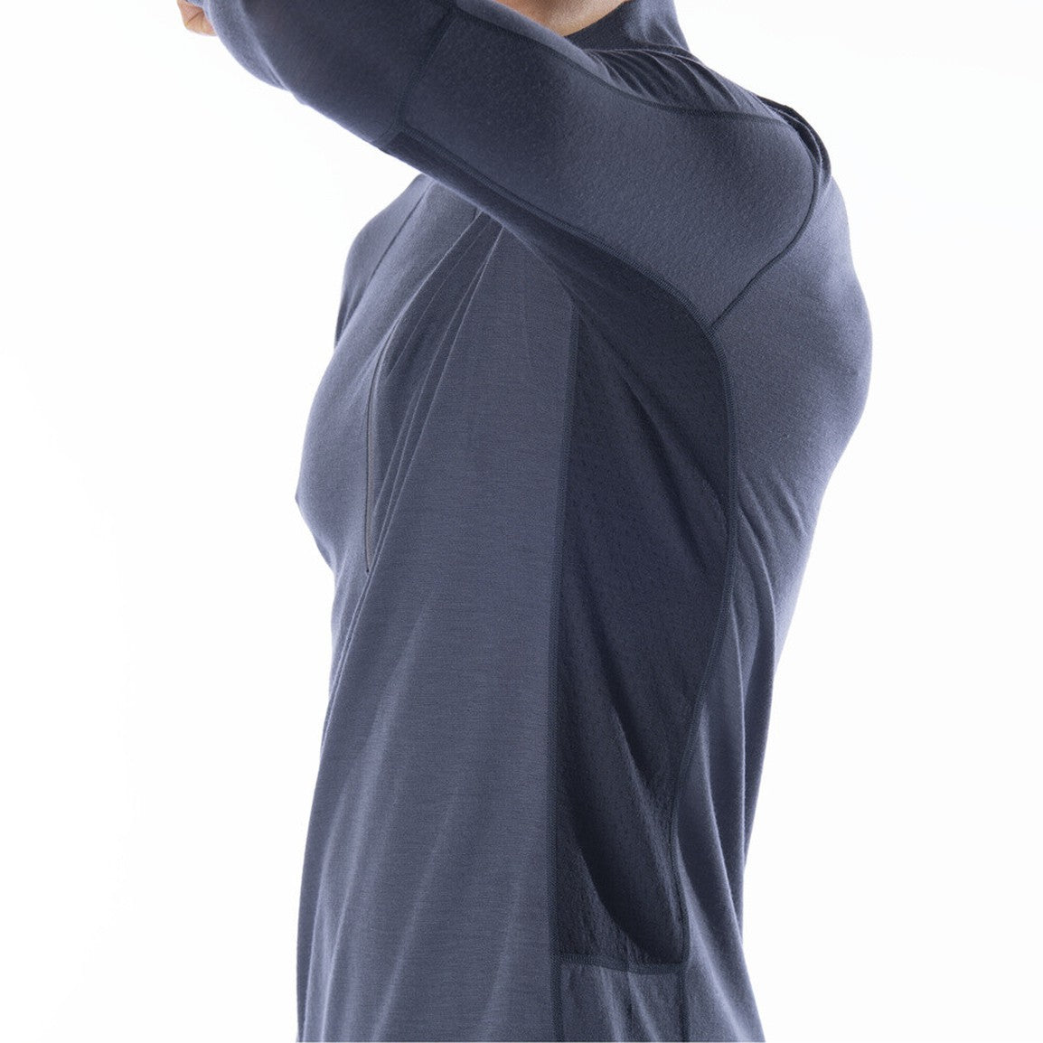 Boulder 125 1/4 Zip Baselayer - Dusk Blue/Black