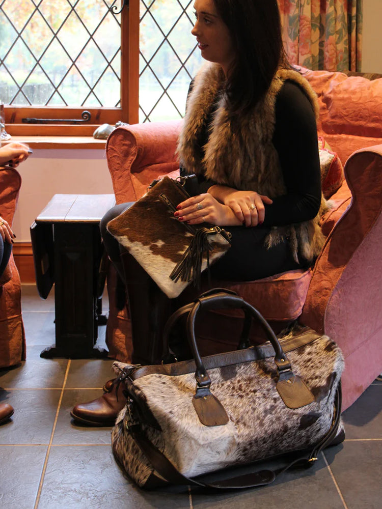 Dorchester Cowhide Duffel Bag - Brown