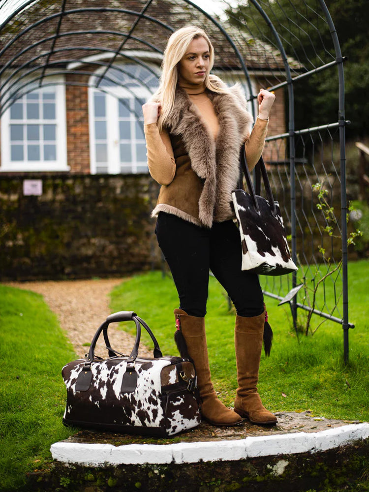 Dorchester Cowhide Duffel Bag - Brown