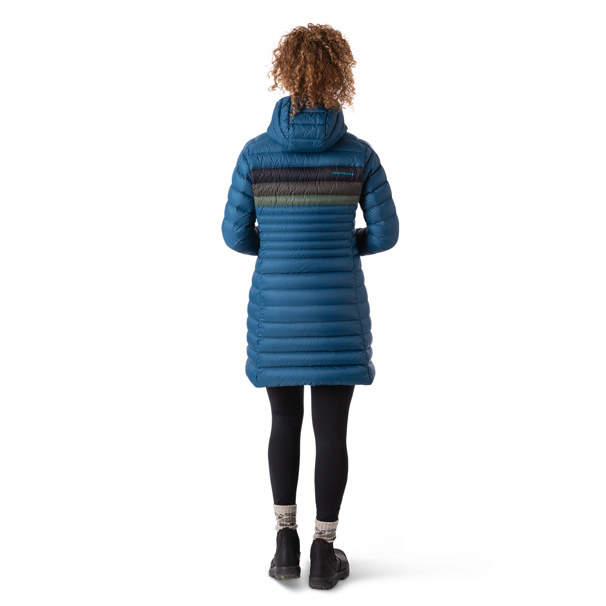 Fuego Down Parka - Indigo Stripes
