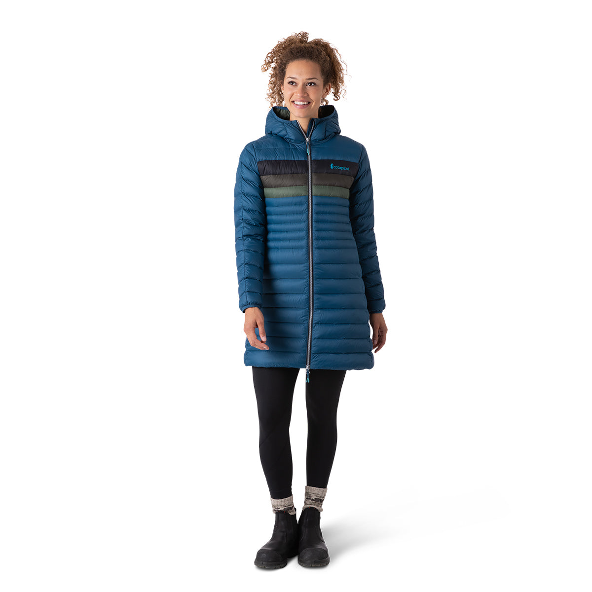 Fuego Down Parka - Indigo Stripes