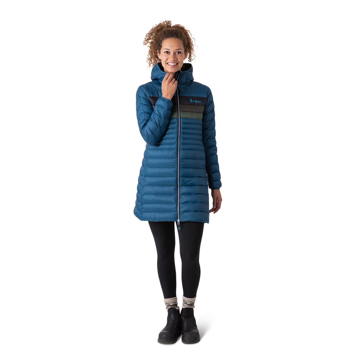 Fuego Down Parka - Indigo Stripes