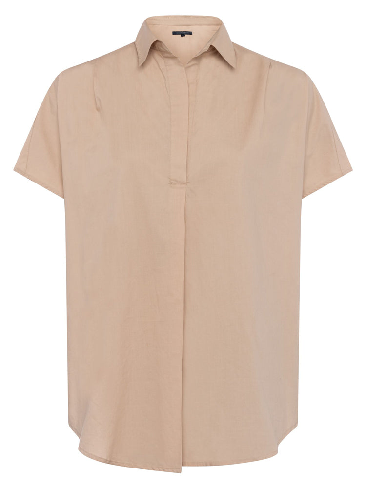 Cele Rhodes Poplin Sleeveless Shirt - Sabbia
