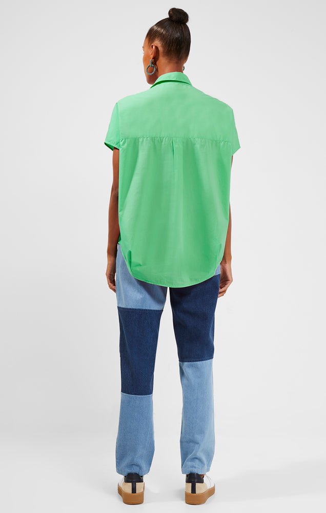 Rhodes Conscious Poplin Shirt - Poise Green
