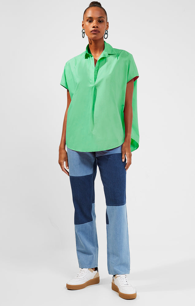 Rhodes Conscious Poplin Shirt - Poise Green