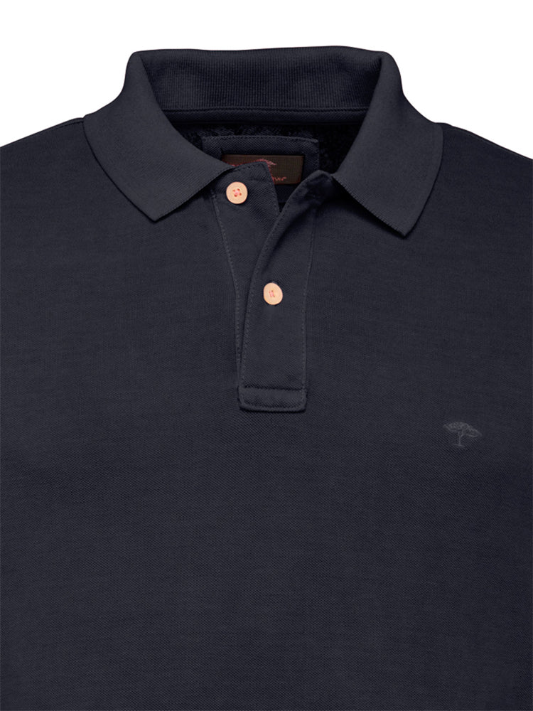 Garment Dyed Polo Shirt - Navy