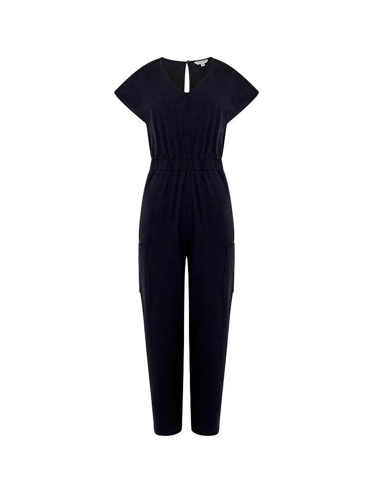 Layla Jersey Jumpsuit - Black