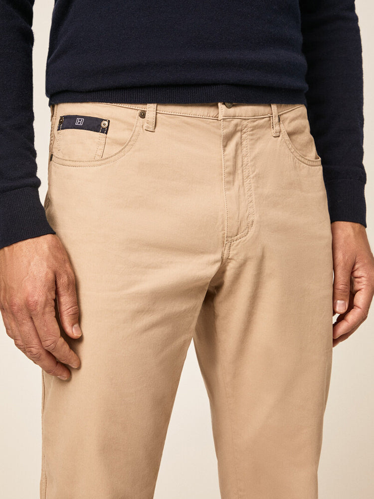 Cotton Twill Pants - Oatmeal