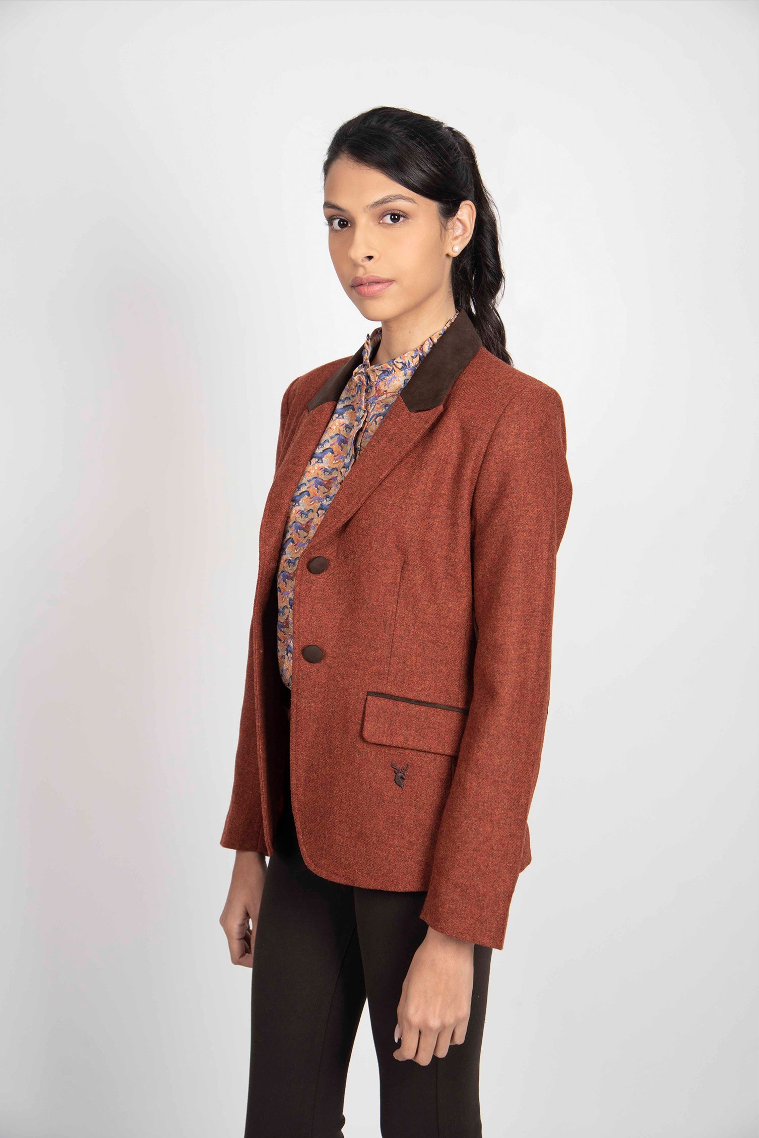 Lilian Jacket - Plain Rust