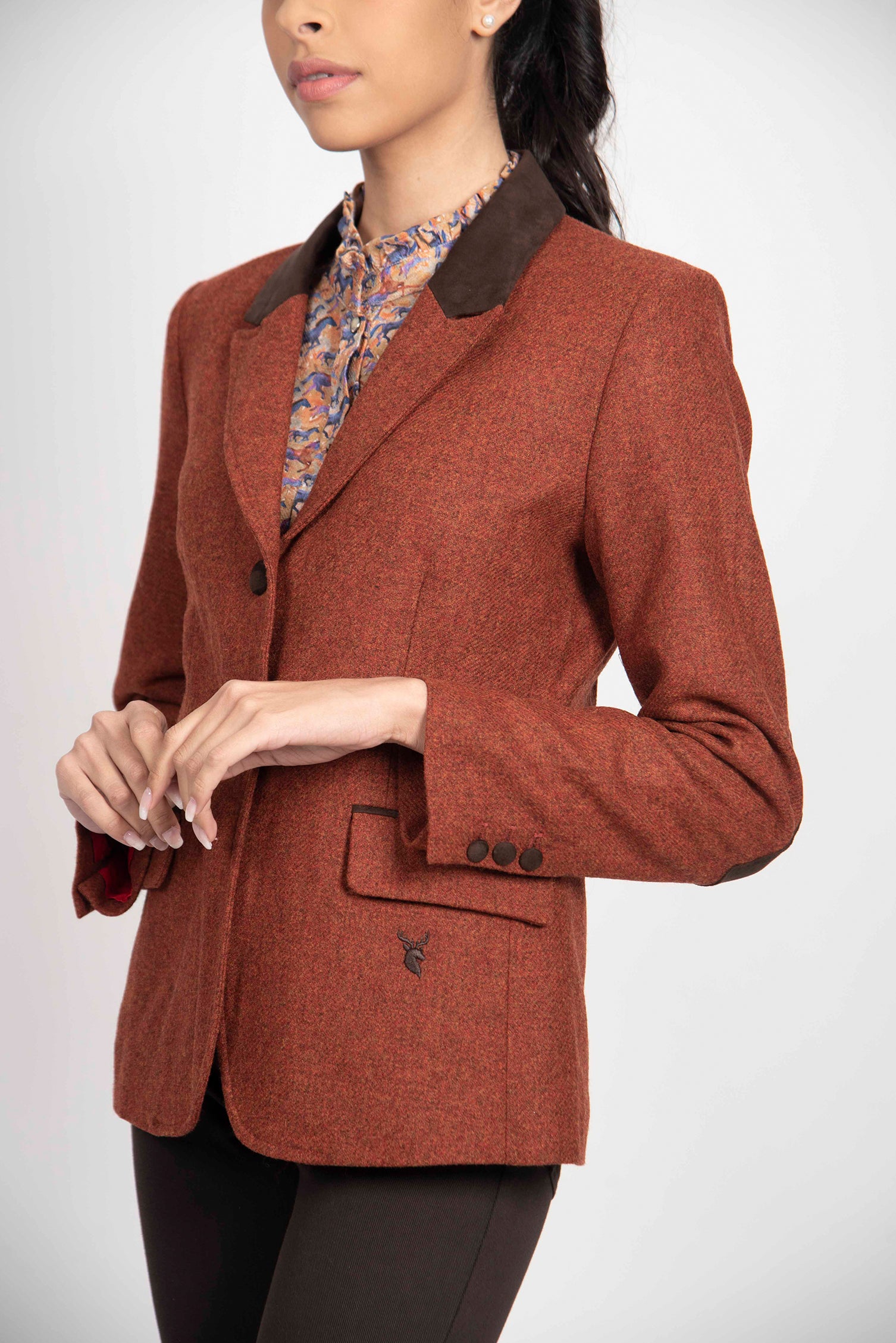 Lilian Jacket - Plain Rust