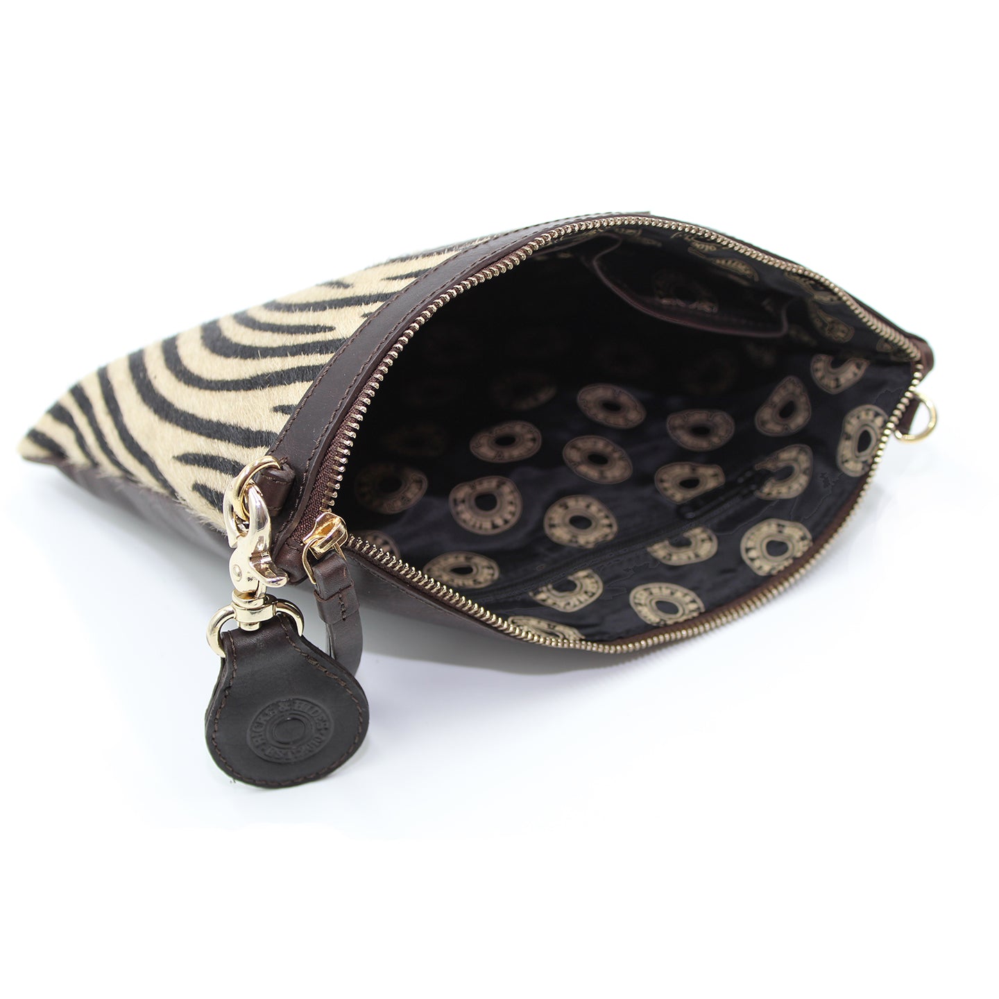 Zebra Shoulder and Clutch Bag