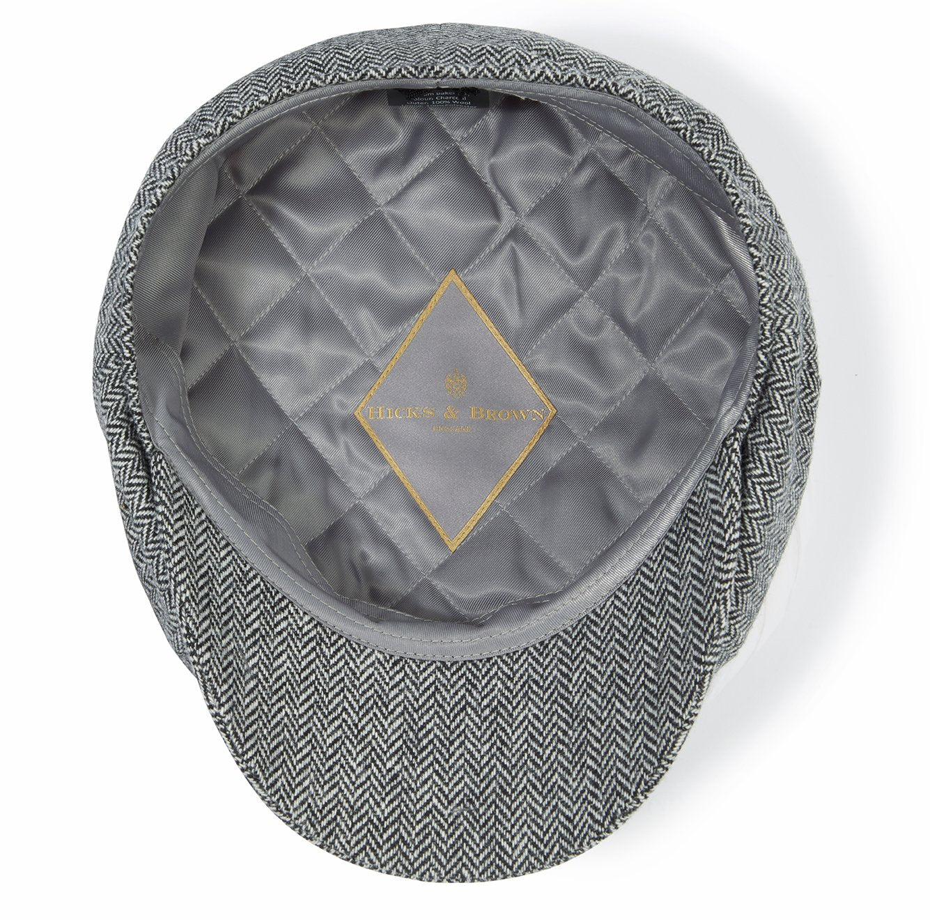 Felsham Tweed Baker Boy Cap - Charcoal