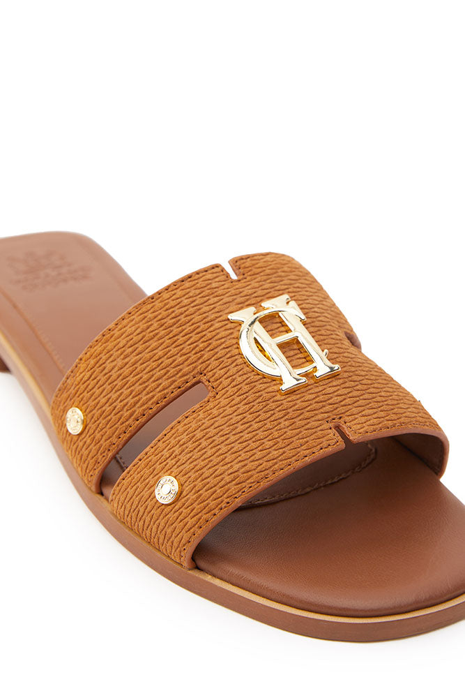 Monogram Slides - Tan