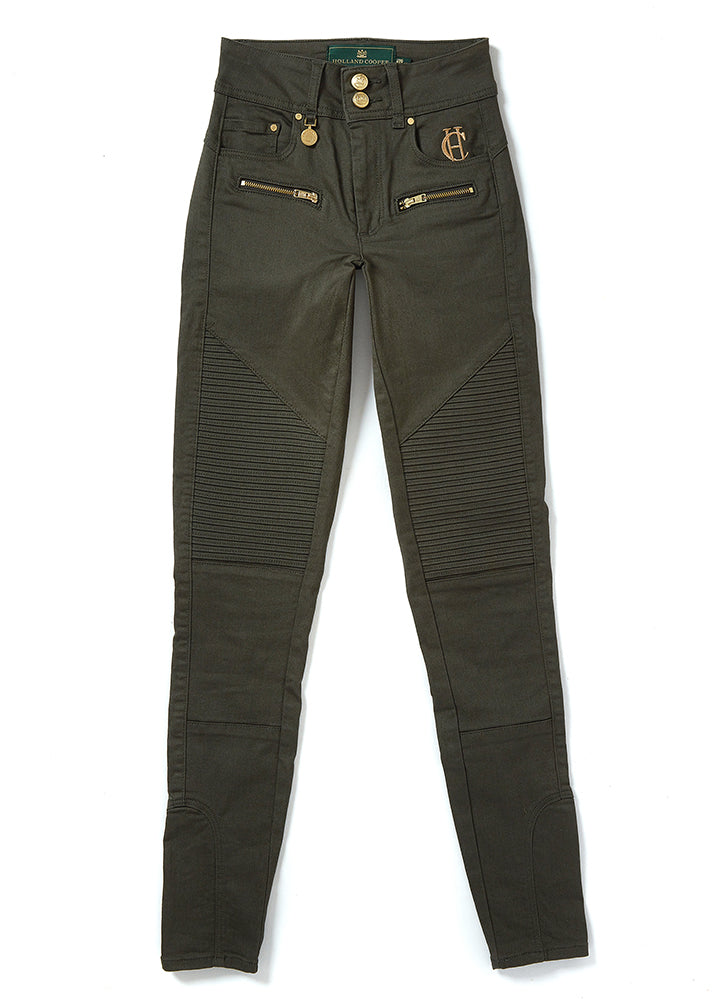 H&m green biker clearance jeans