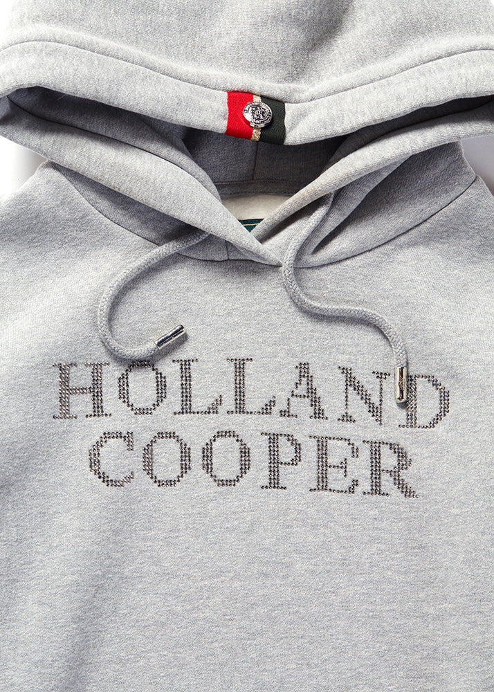 Diamante Hoodie - Grey Marl