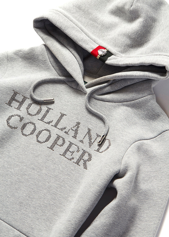 Diamante Hoodie - Grey Marl