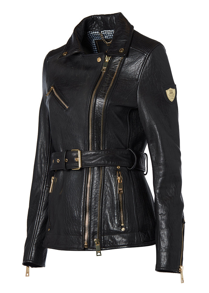Longline Biker Jacket - Black