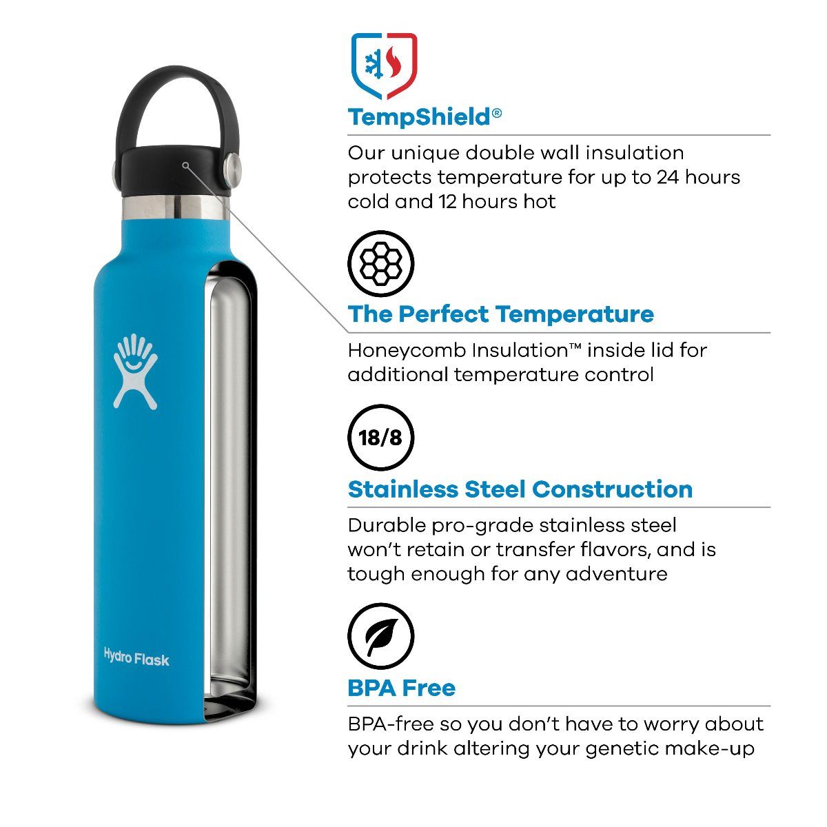 21oz Standard Flask - Starfish