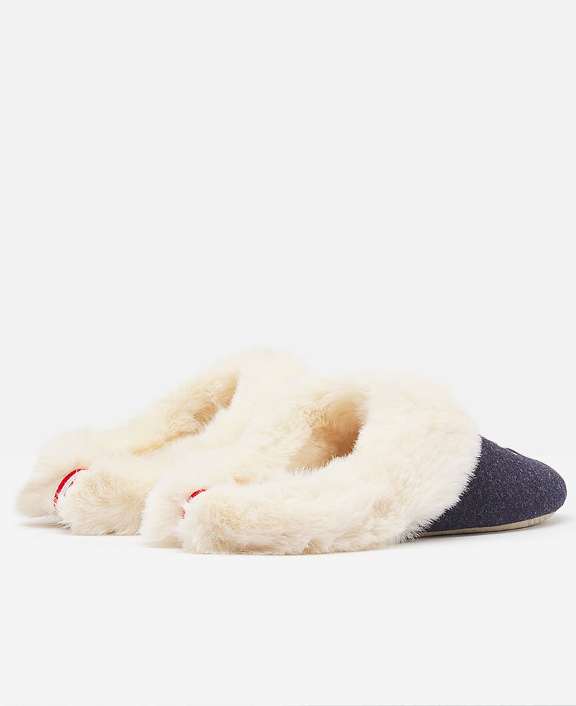 Slippet Luxe Slip On Character Slippers - Navy Reindeer