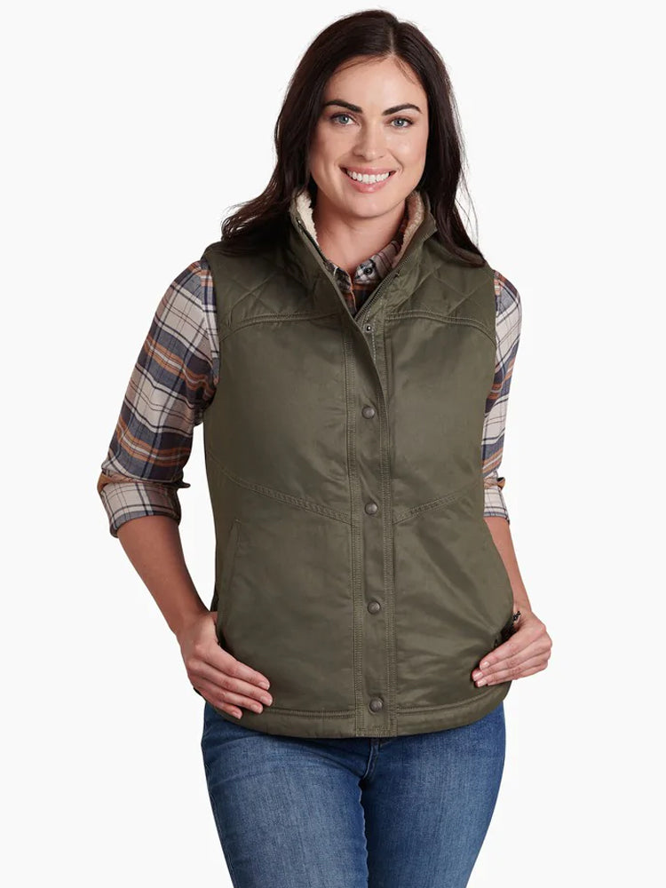 Celeste Lined Vest - Sage