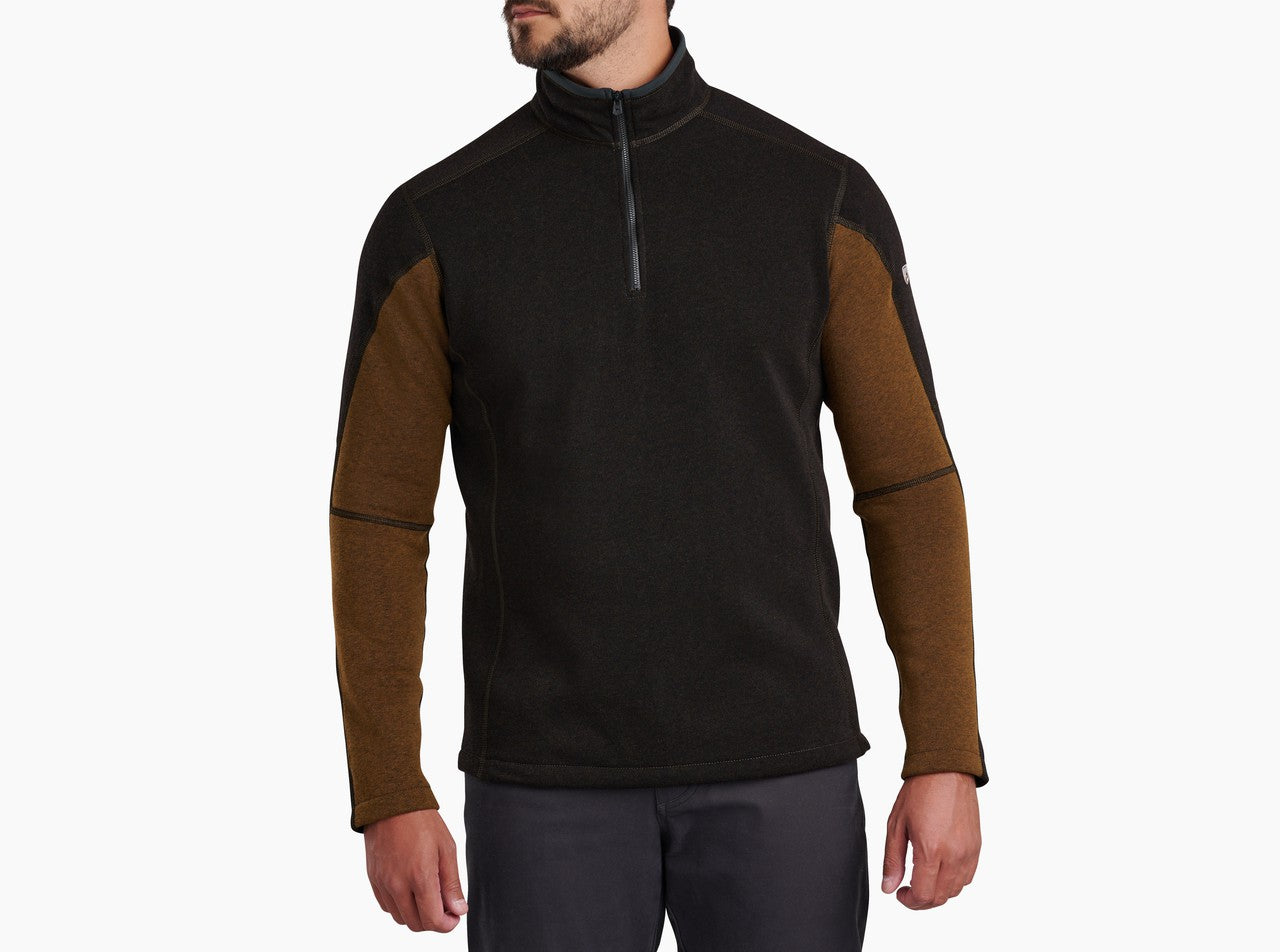 Revel 1/4 Zip - Charcoal/Grain