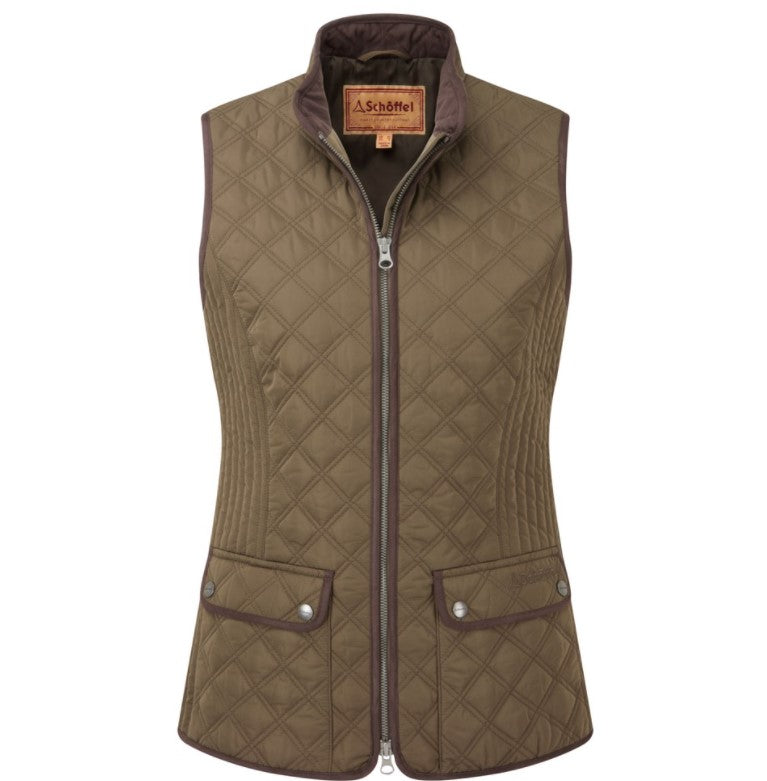 Quilted Gilet - Olive