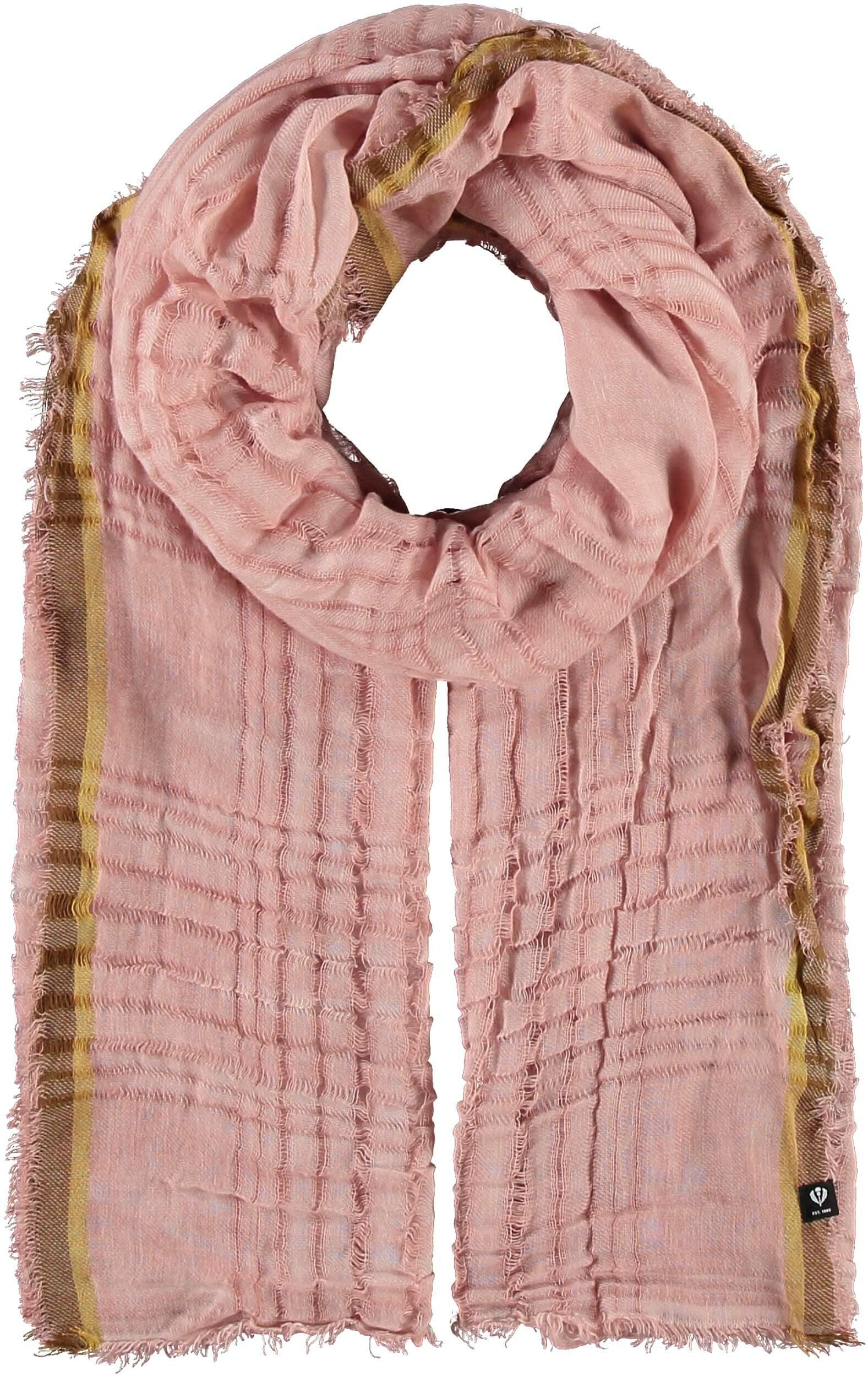Light Check Scarf - Salmon