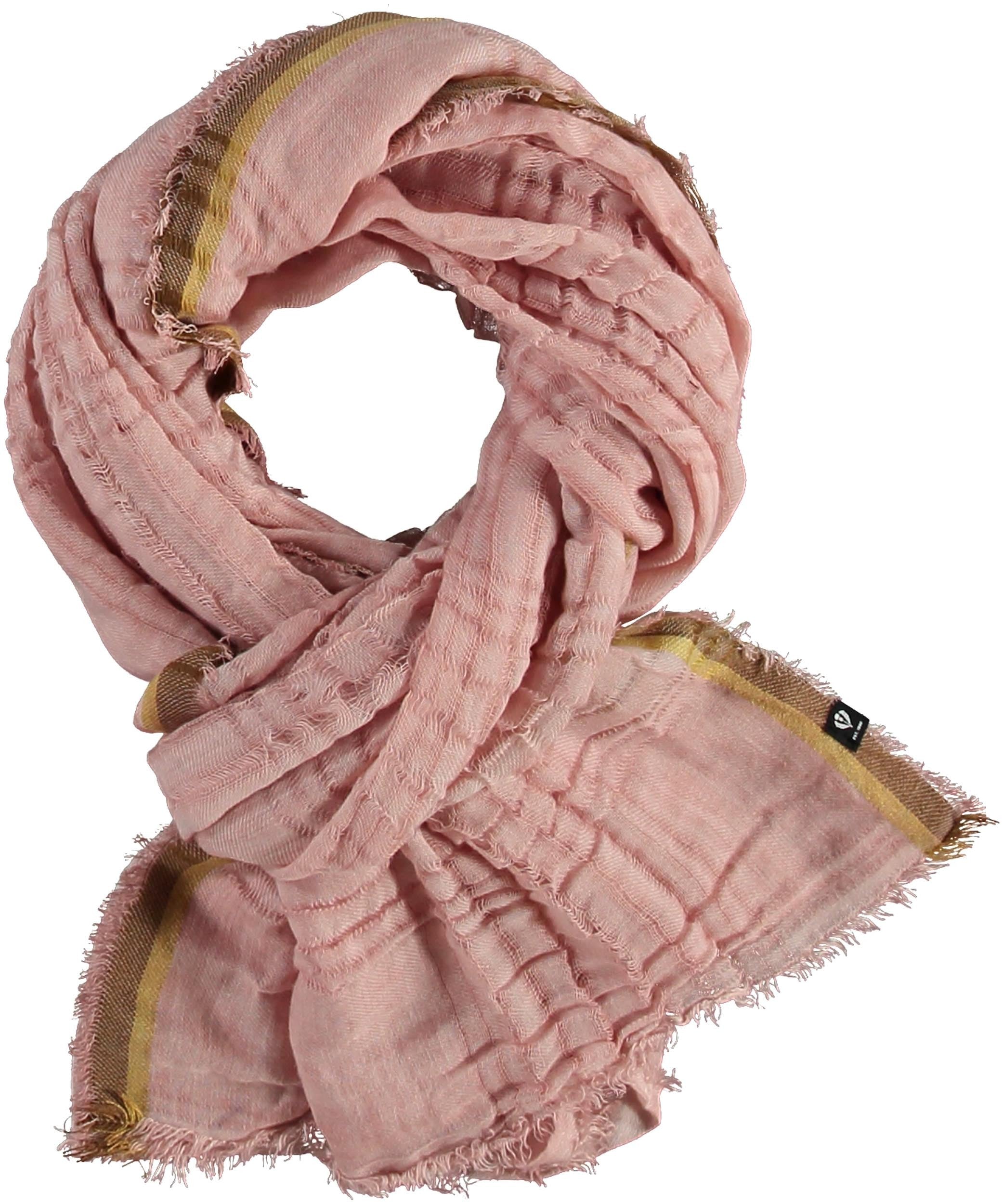 Light Check Scarf - Salmon