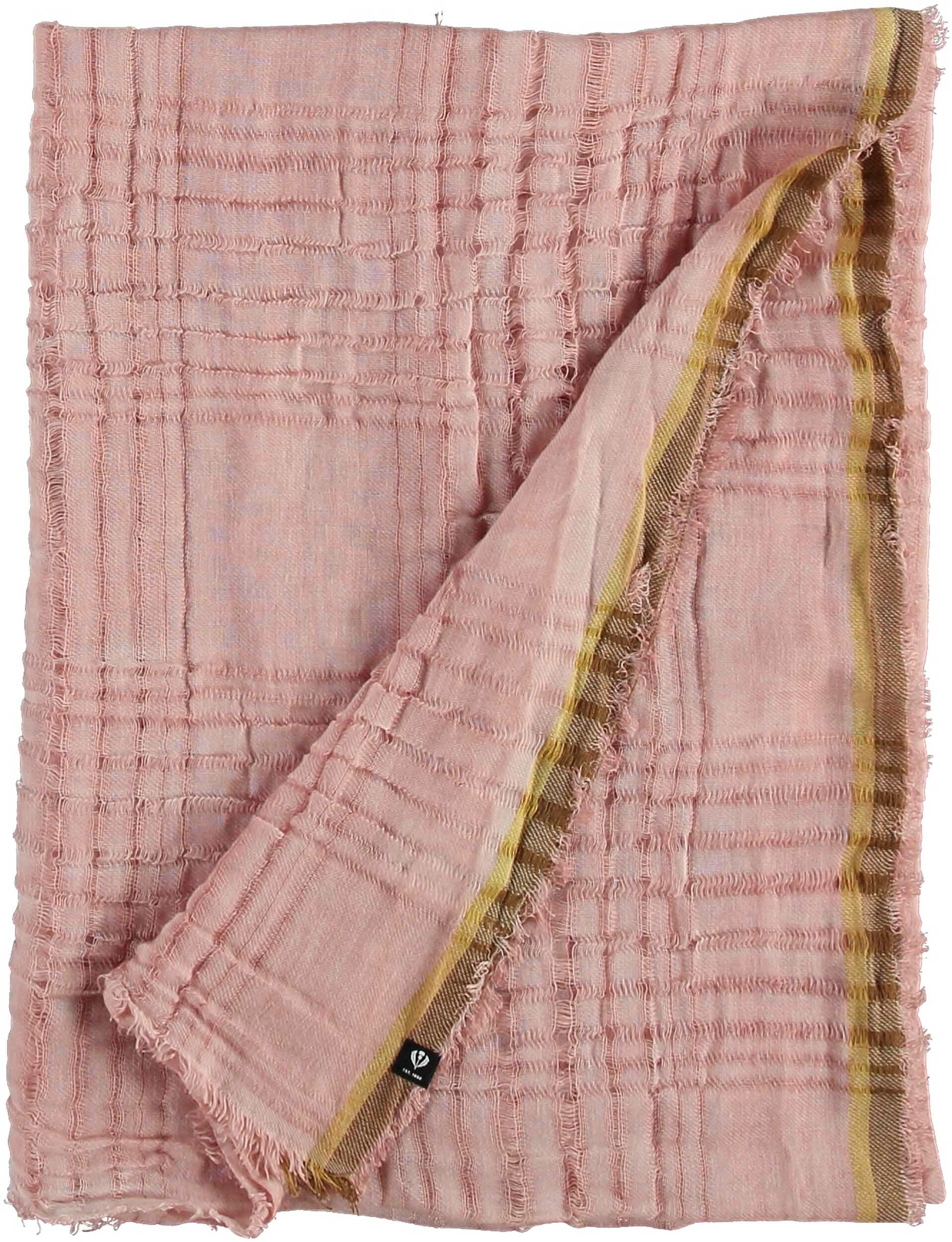 Light Check Scarf - Salmon
