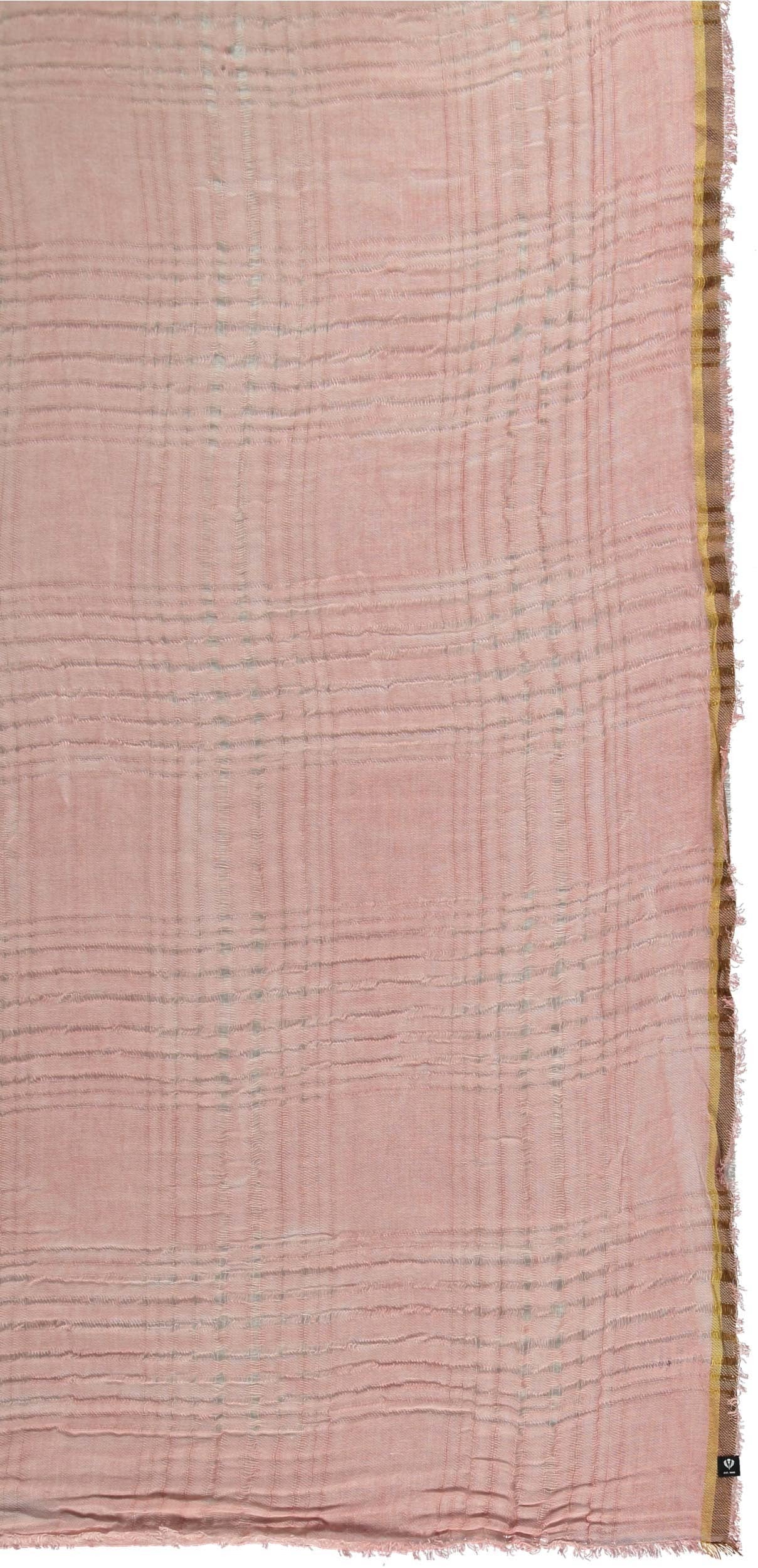 Light Check Scarf - Salmon