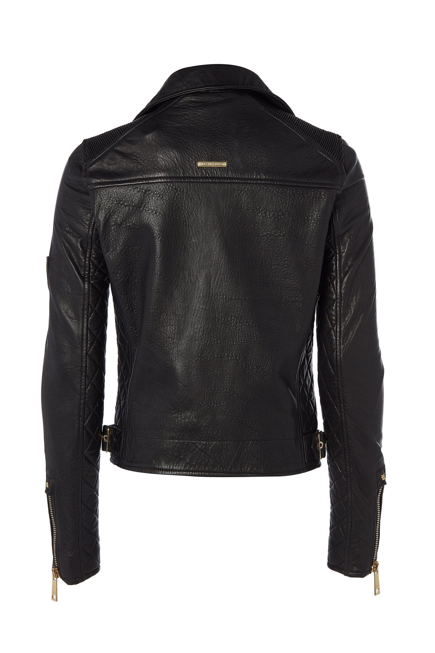 Leather Biker Jacket - Black