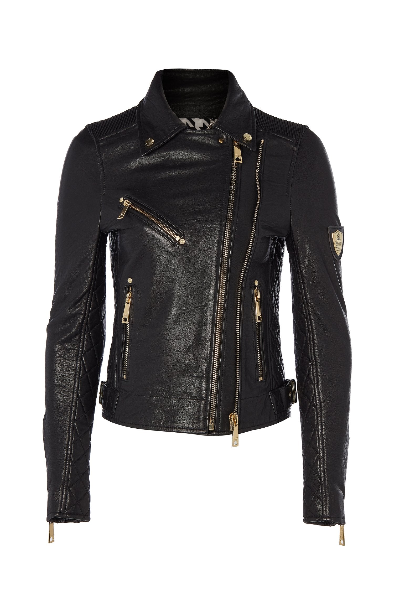 Leather Biker Jacket - Black