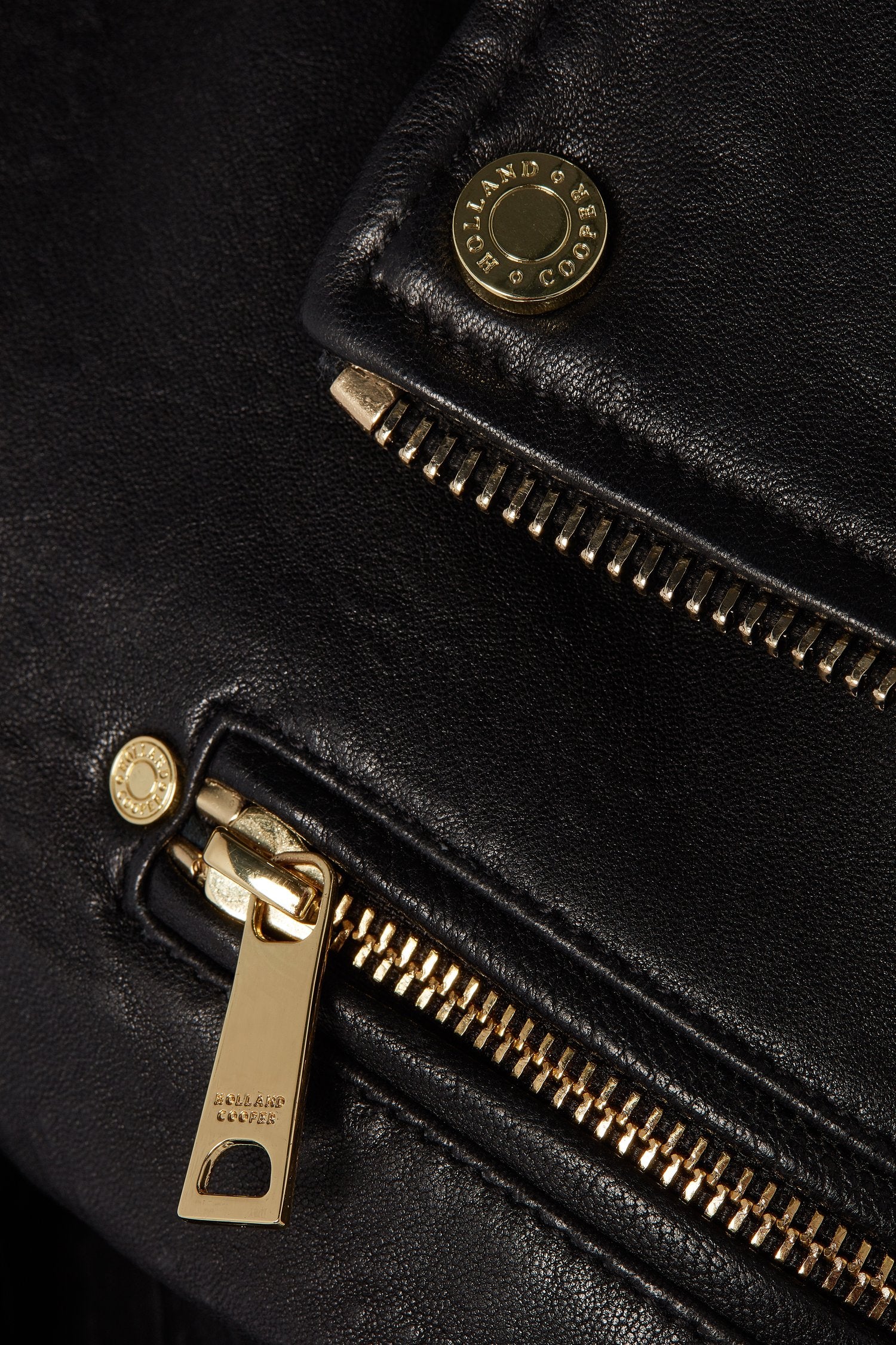 Leather Biker Jacket - Black